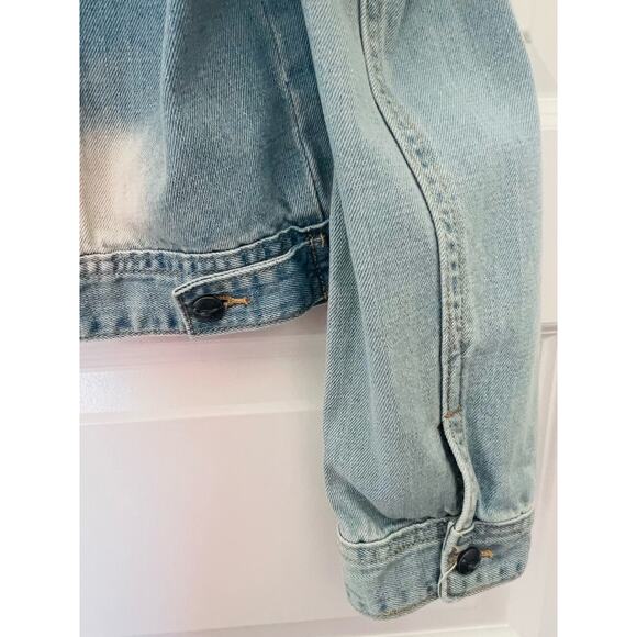 White Crow Embroidered Denim Jacket, Size Large, NWT - Picture 8 of 15